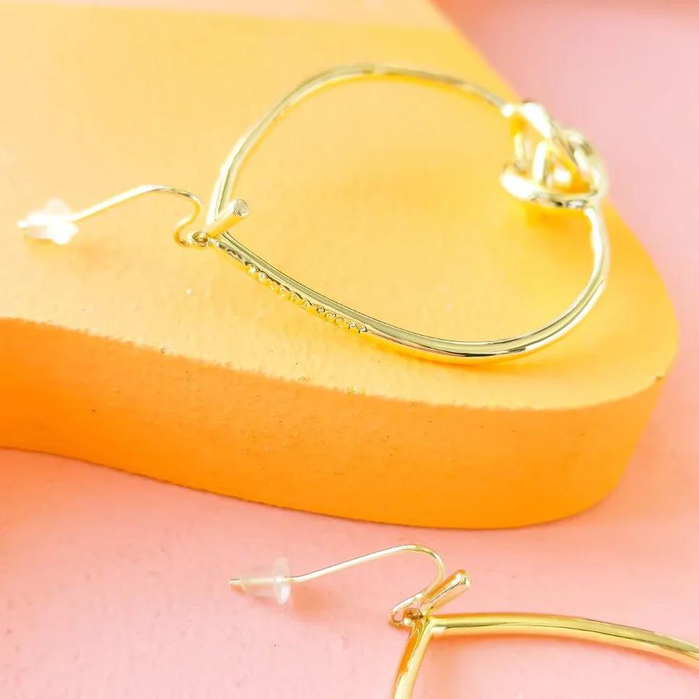 Kendra Scott - Presleigh Love Knot Gold Earrings - NEW
